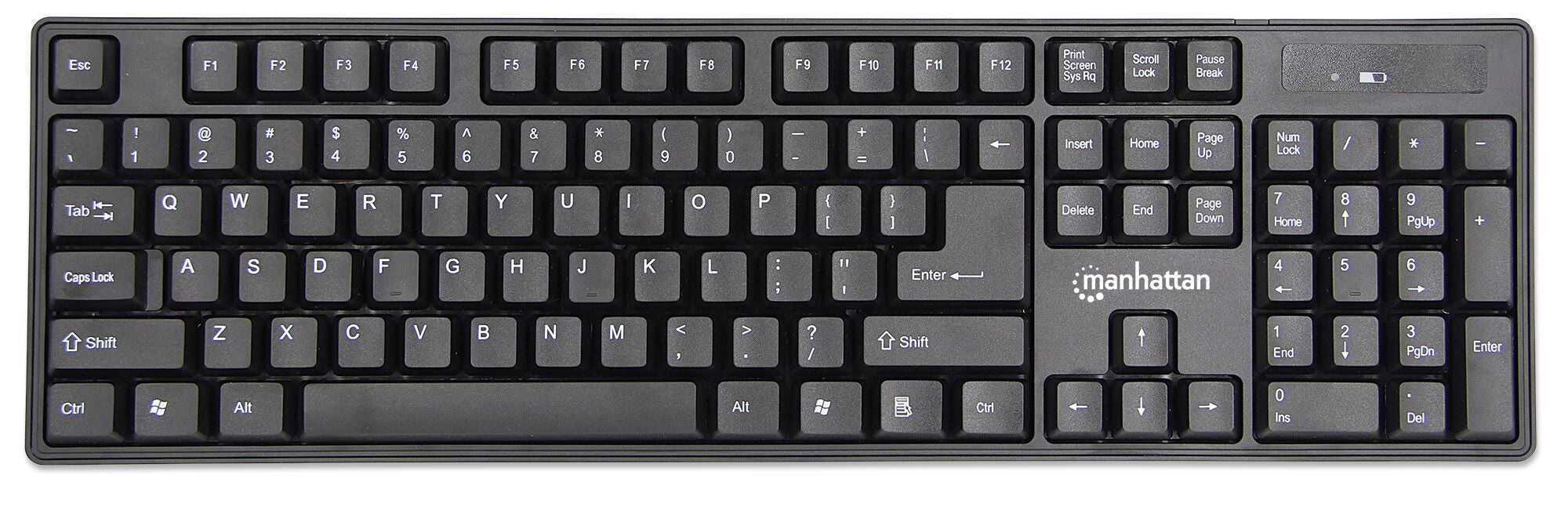 Manhattan 178990 teclado Ratón incluido Universal RF inalámbrico Negro
