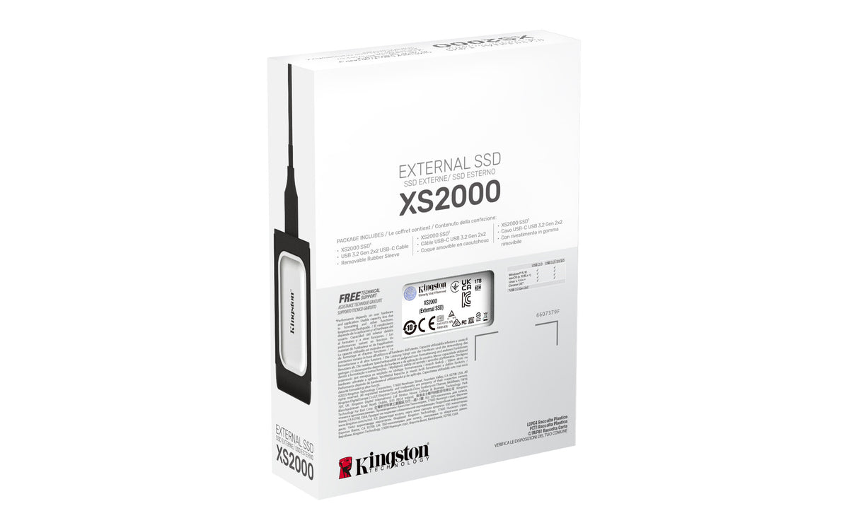 Kingston Technology XS2000 1 TB USB Tipo C 3.2 Gen 2 (3.1 Gen 2) Negro, Plata