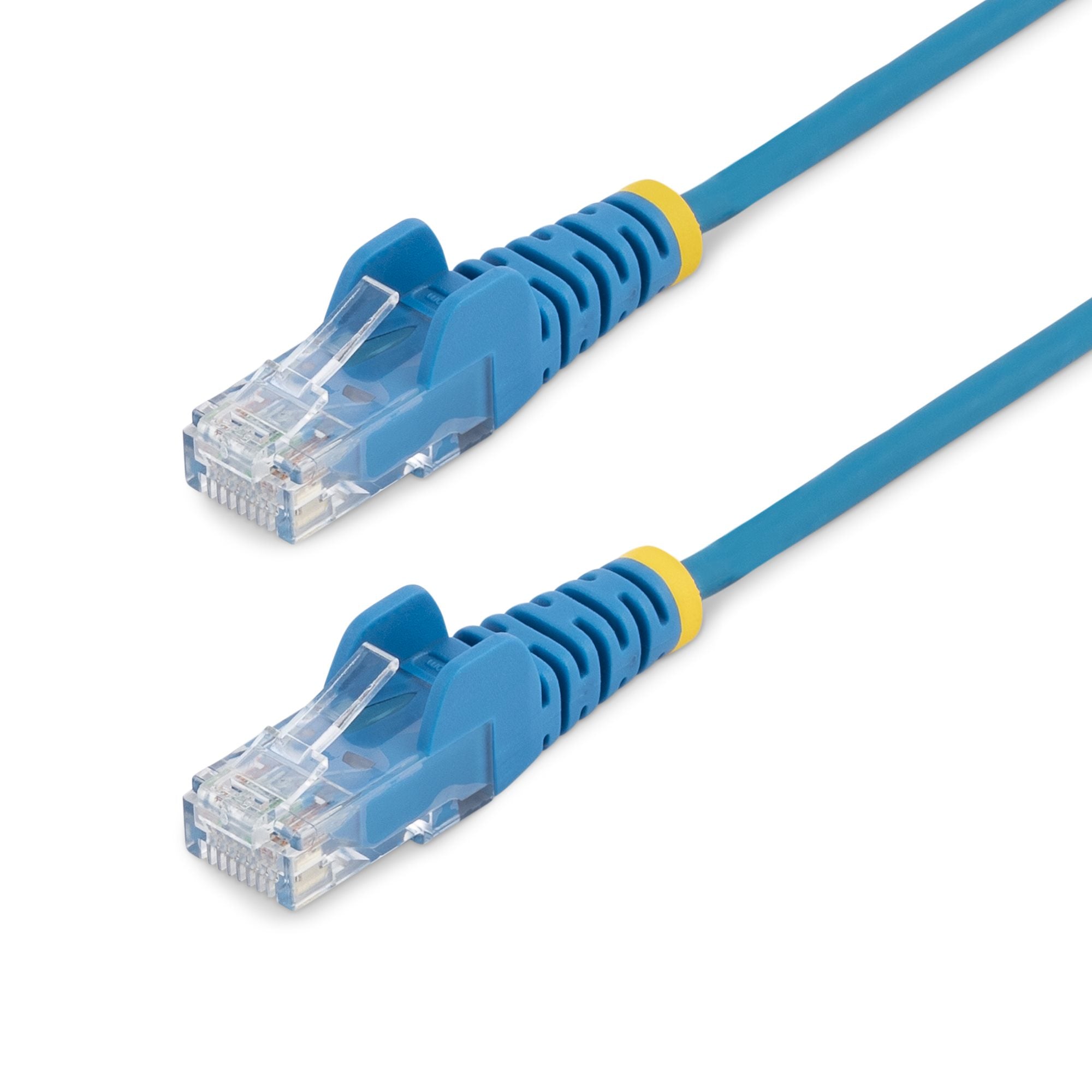 CABLE DE 30CM DE RED ETHERNET CAT6 DELGADO SIN ENGANCHES - CABLE DE RED SNAGLESS - AZUL - STARTECH.COM MOD. N6PAT1BLS