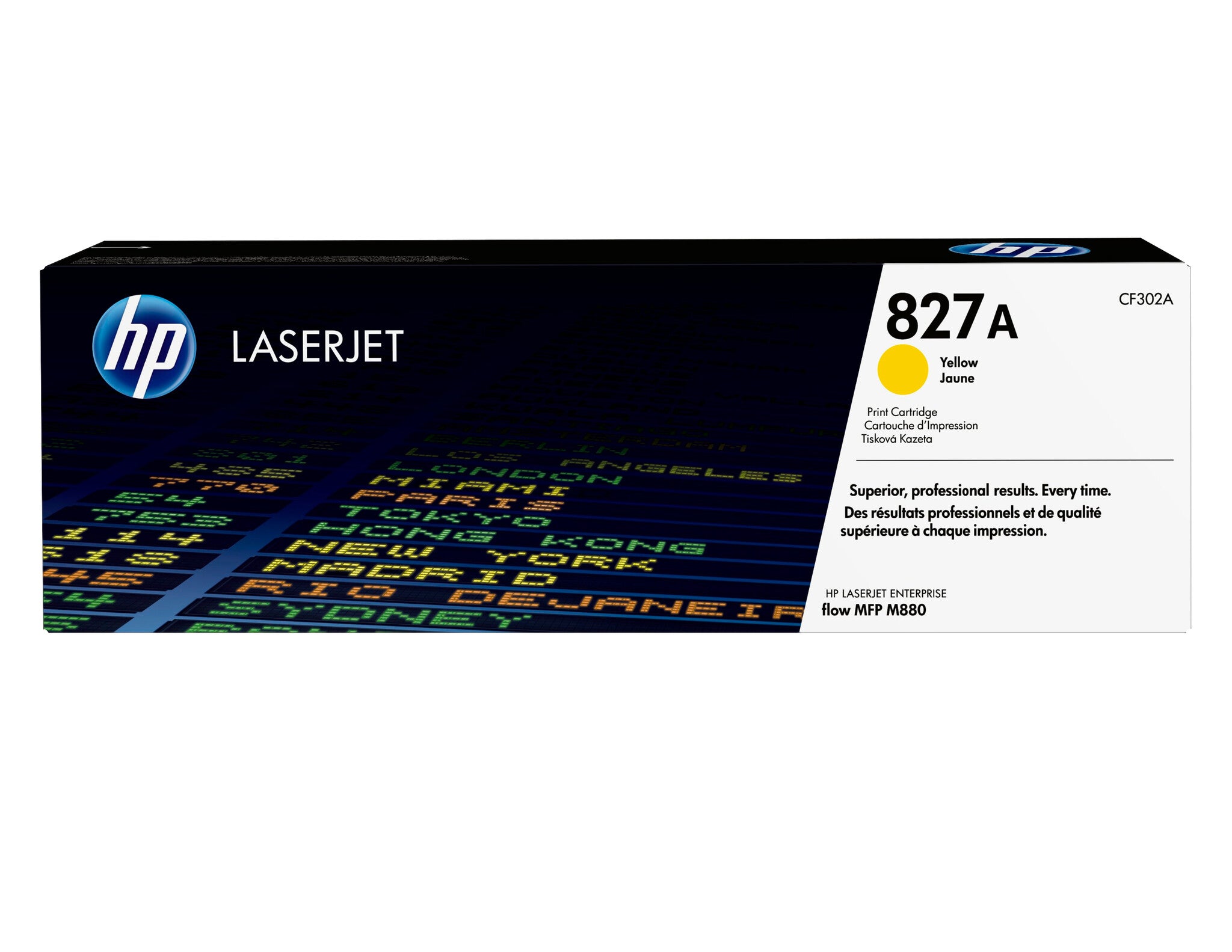 HP Cartucho original de tóner amarillo 827A LaserJet