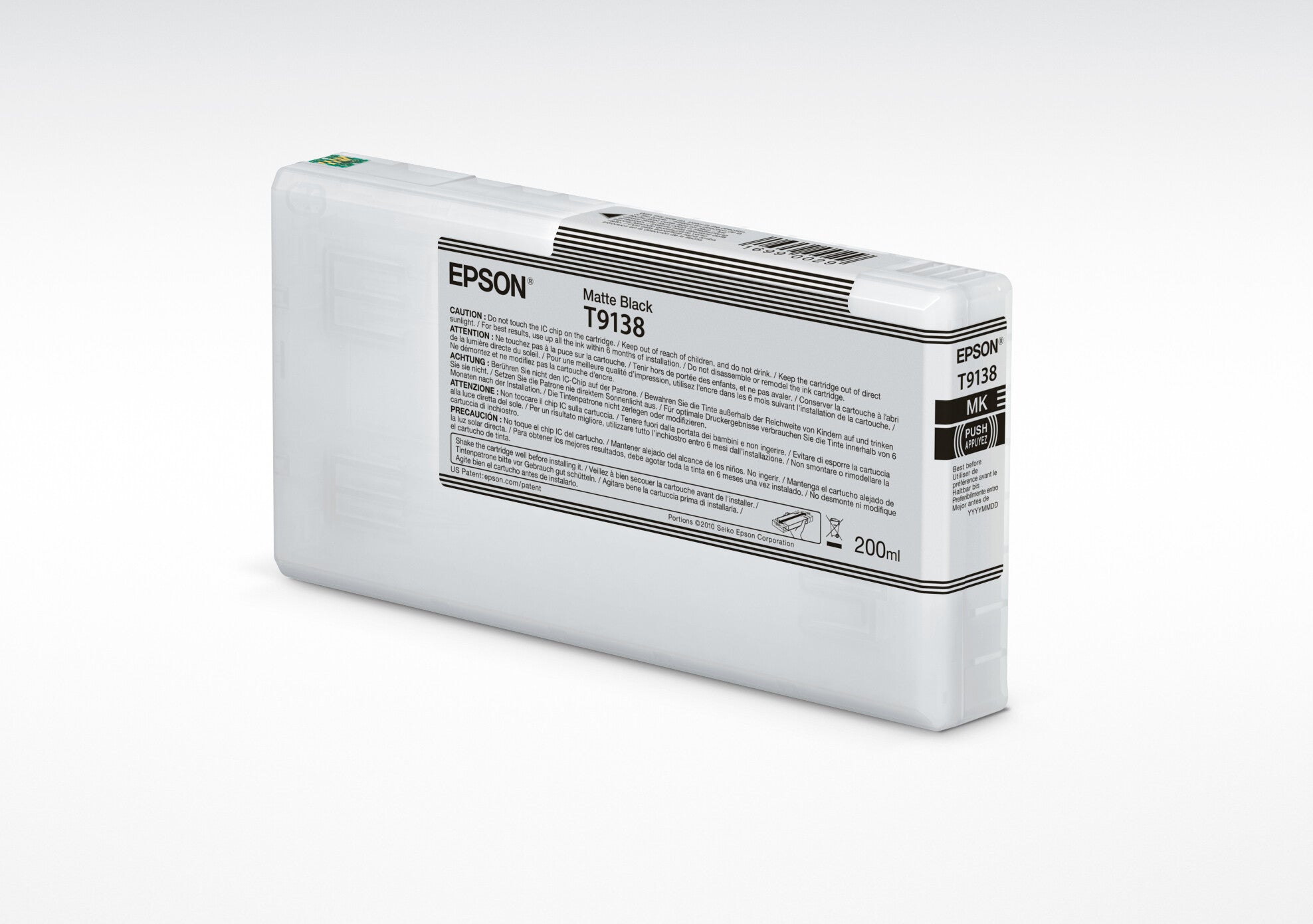 Epson T9138 cartucho de tinta 1 pieza(s) Original Rendimiento estándar Negro mate