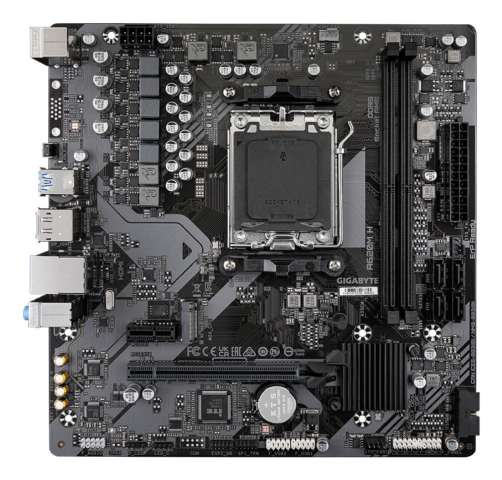 GIGABYTE A620M H placa base AMD A620 Enchufe AM5 Micro ATX