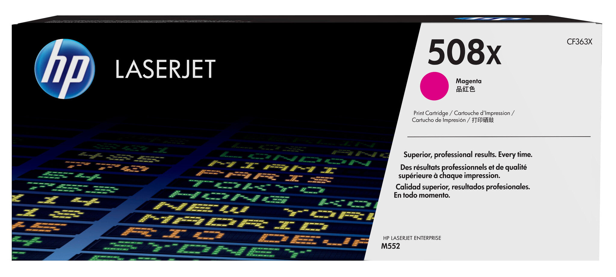 HP Cartucho de tóner original LaserJet 508X de alta capacidad magenta