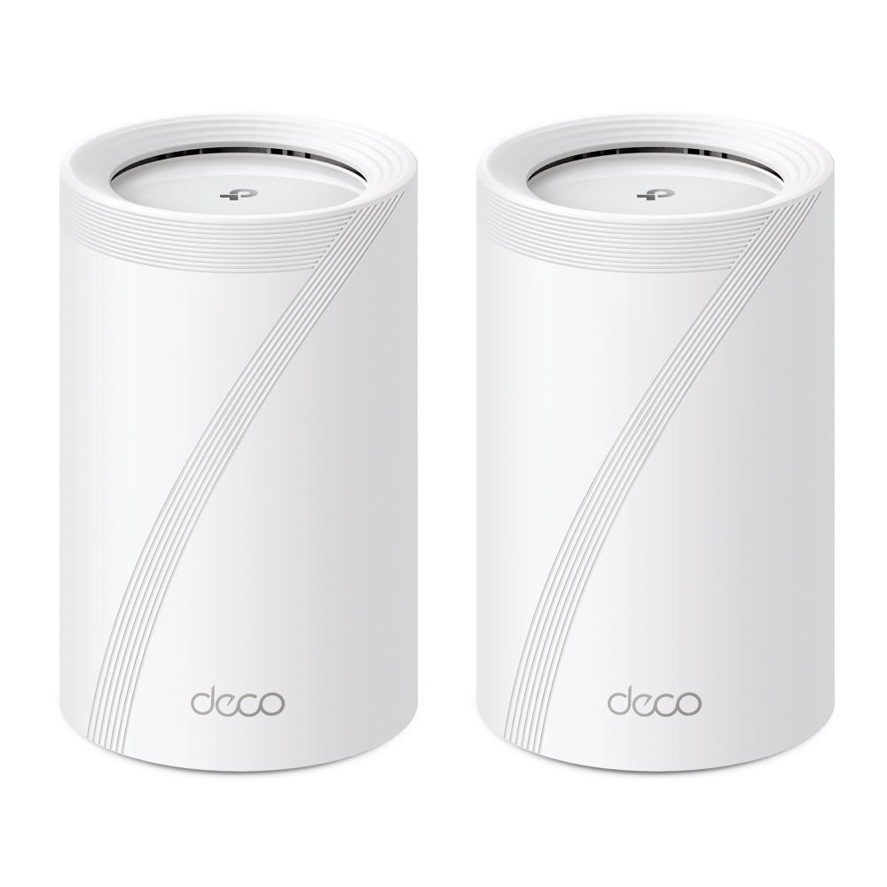 ROUTER INALÁMBRICO MESH INTERIOR PARA HOGAR | TP-LINK | DECO BE65(2-PACK) | TRIPLE BANDA WI-FI 7 BE9300 MBPS | 2 PUERTO 2.5 GIGABIT WAN/LAN | 4 ANTENAS INTERNAS | OPERACIÓN MULTI-LINK MLO
