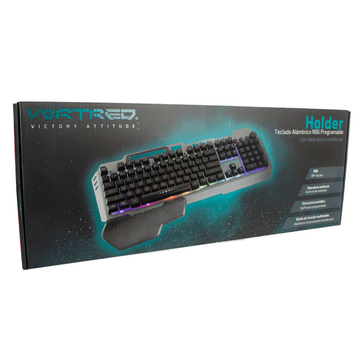 Perfect Choice HOLDER teclado Juego USB Negro