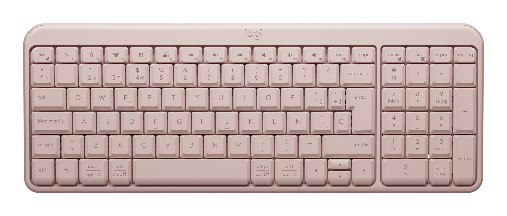 Logitech 920-013447 teclado Universal Bluetooth QWERTY Español Rosa
