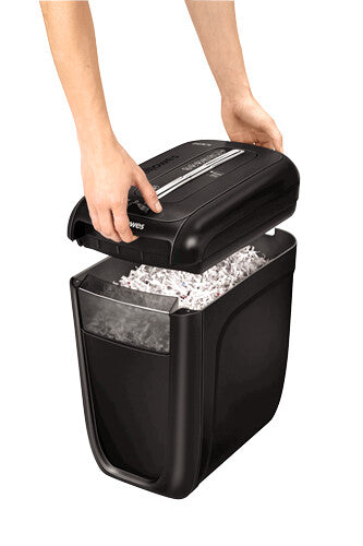 Fellowes Powershred 60Cs trituradora de papel Trituración cruzada 22.9 cm Negro