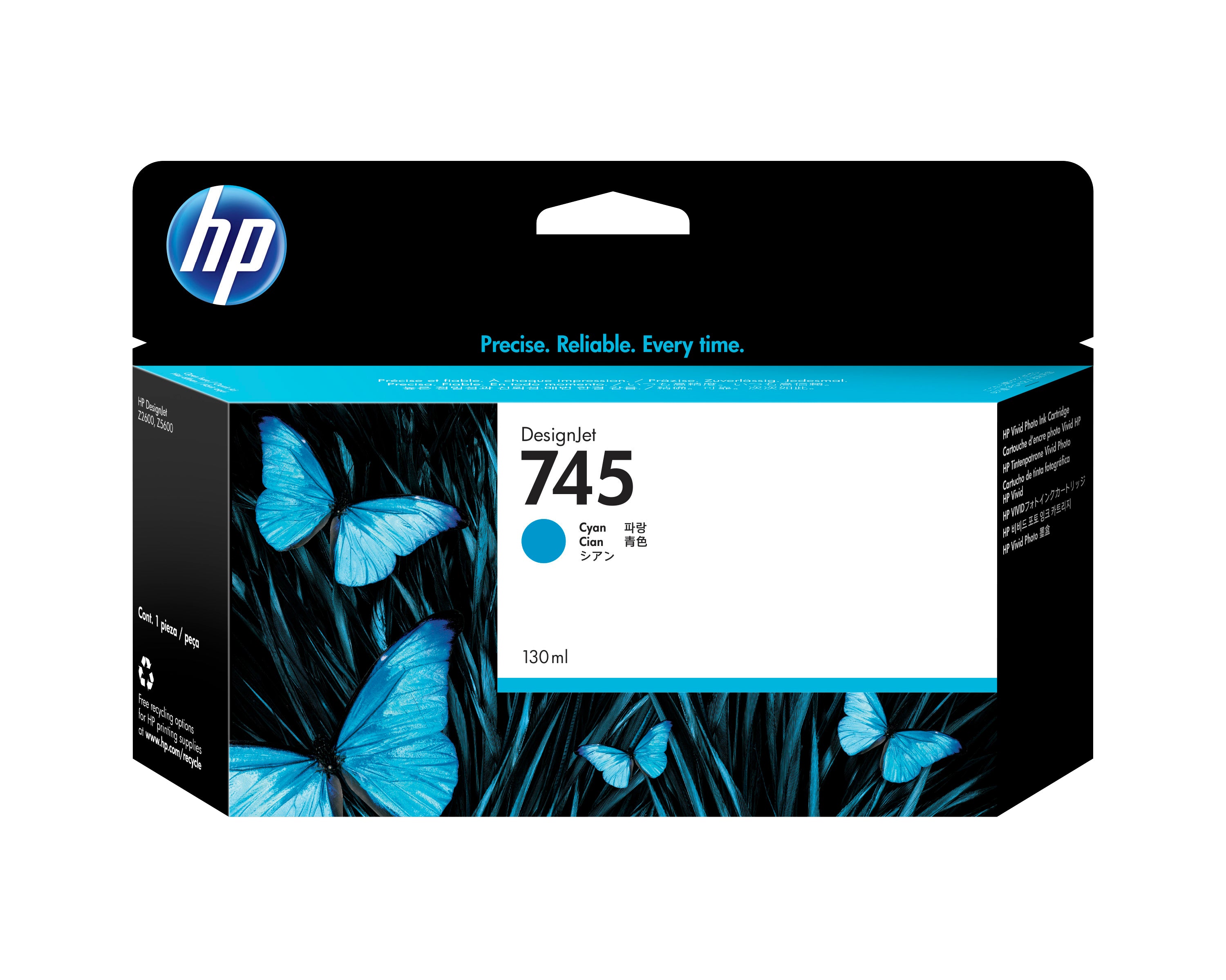 Tinta HP LF 745 Cyan 130ML