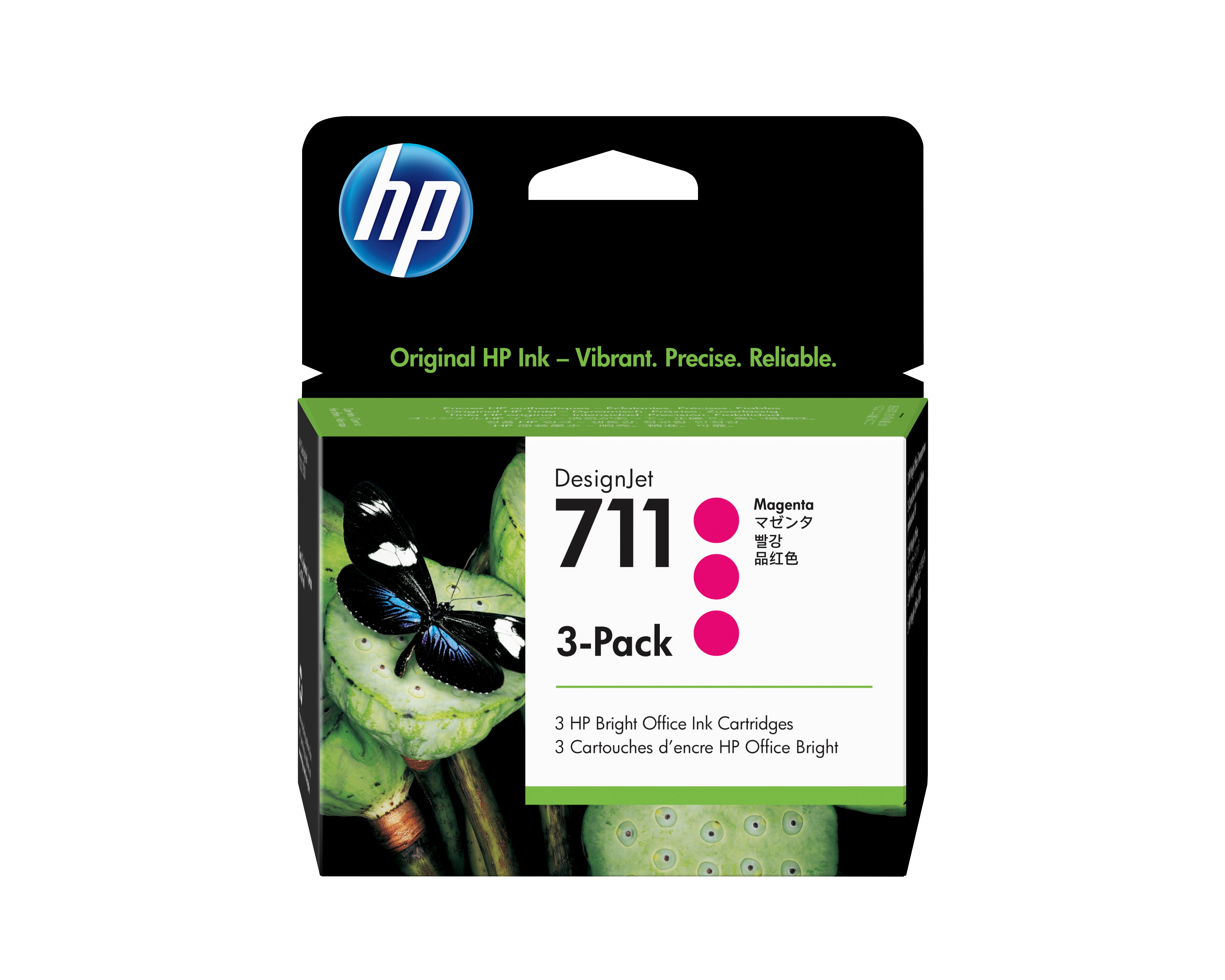 Tinta HP LF 711 Magenta 3Pack DesignJet