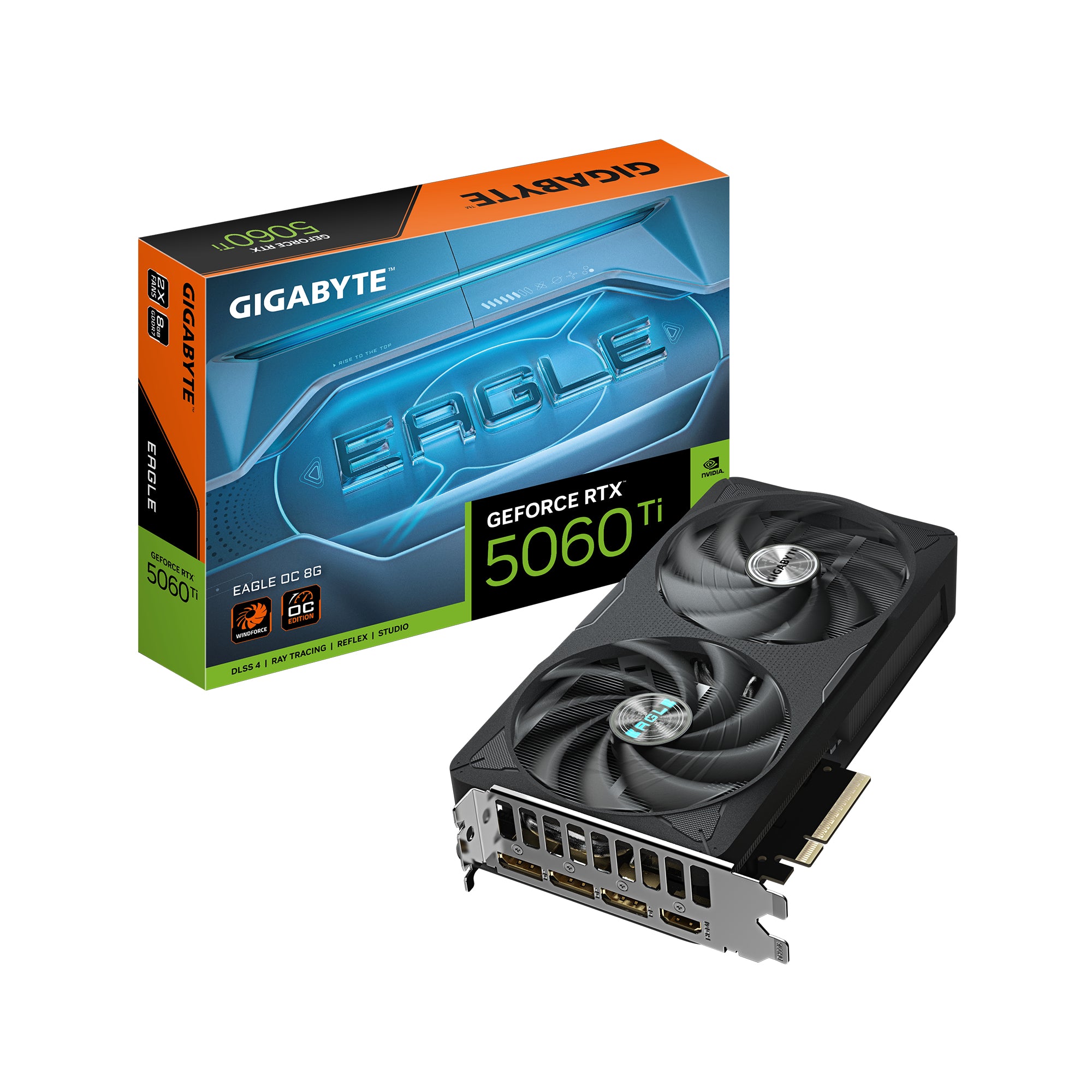 Gigabyte NVIDIA GeForce RTX 5060 Ti EAGLE OC 8GB 128-bit GDDR7 PCI Express x16 5.0 Video Card