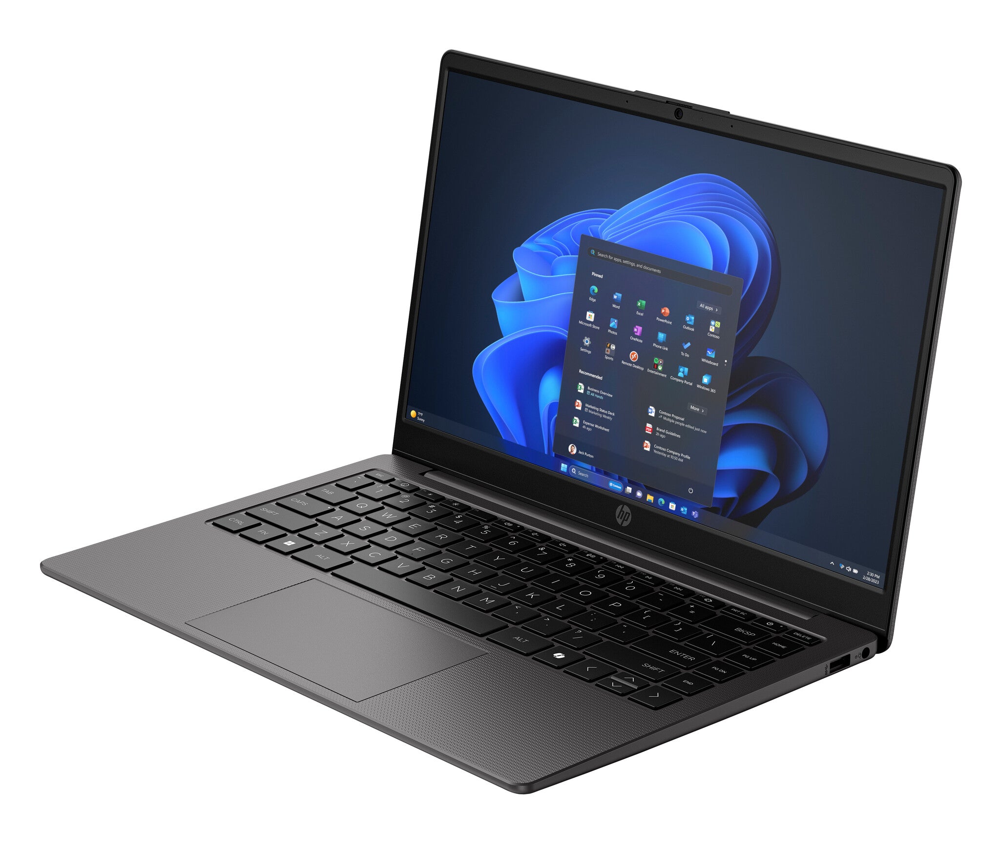 HP 240R 14 inch G10 Notebook PC Intel Core 3 100U Computadora portátil 35.6 cm (14") HD 8 GB DDR4-SDRAM 512 GB SSD Wi-Fi 6 (802.11ax) Windows 11 Home Negro
