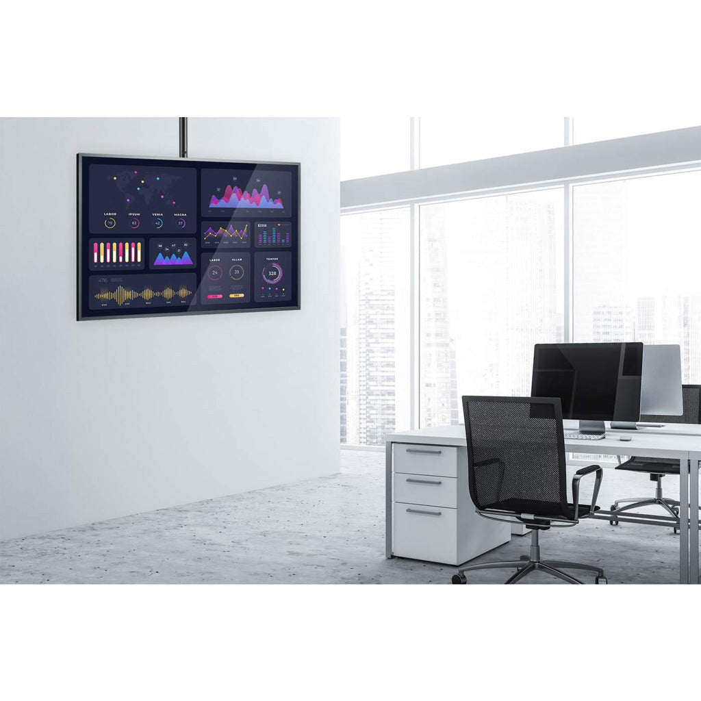 Manhattan Soporte de techo para TV de movimiento completo y ajustable en altura