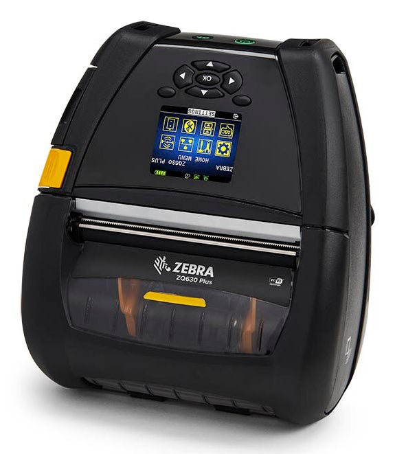 Impresora Zebra ZQ630 Plus DT English fonts BT4 Linered platen 0.75 core Group L Belt clip