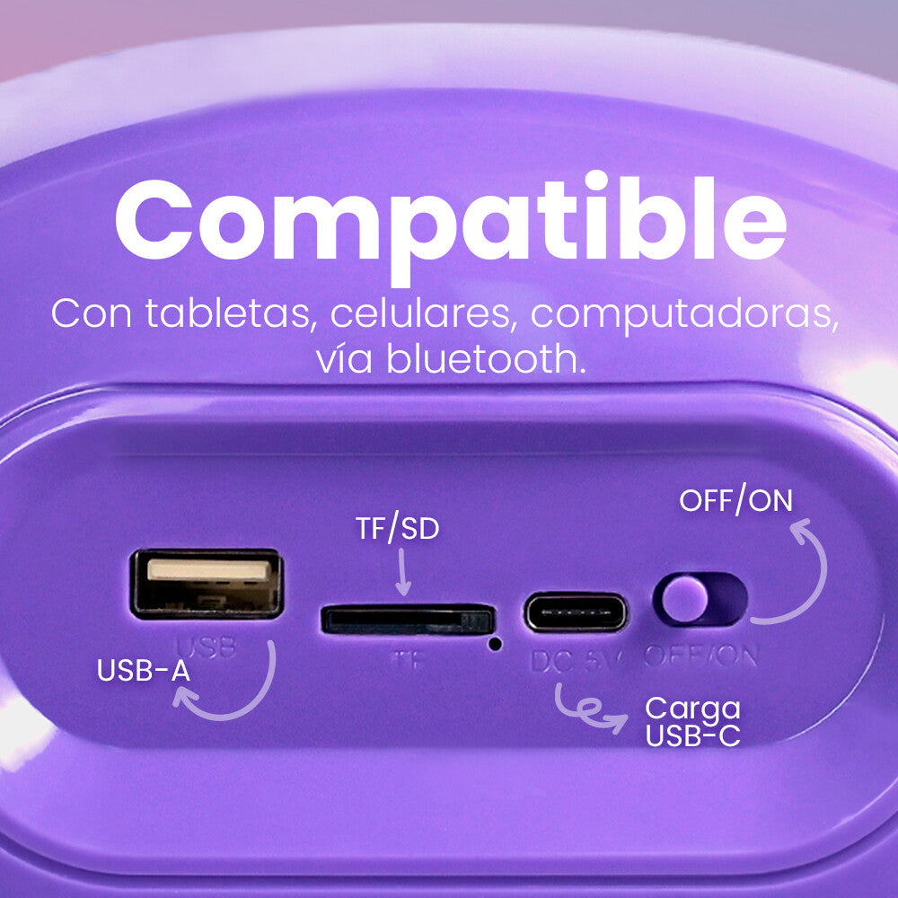 Vorago BSP-205 altavoz portátil y para fiesta Altavoz portátil estéreo Púrpura 10 W