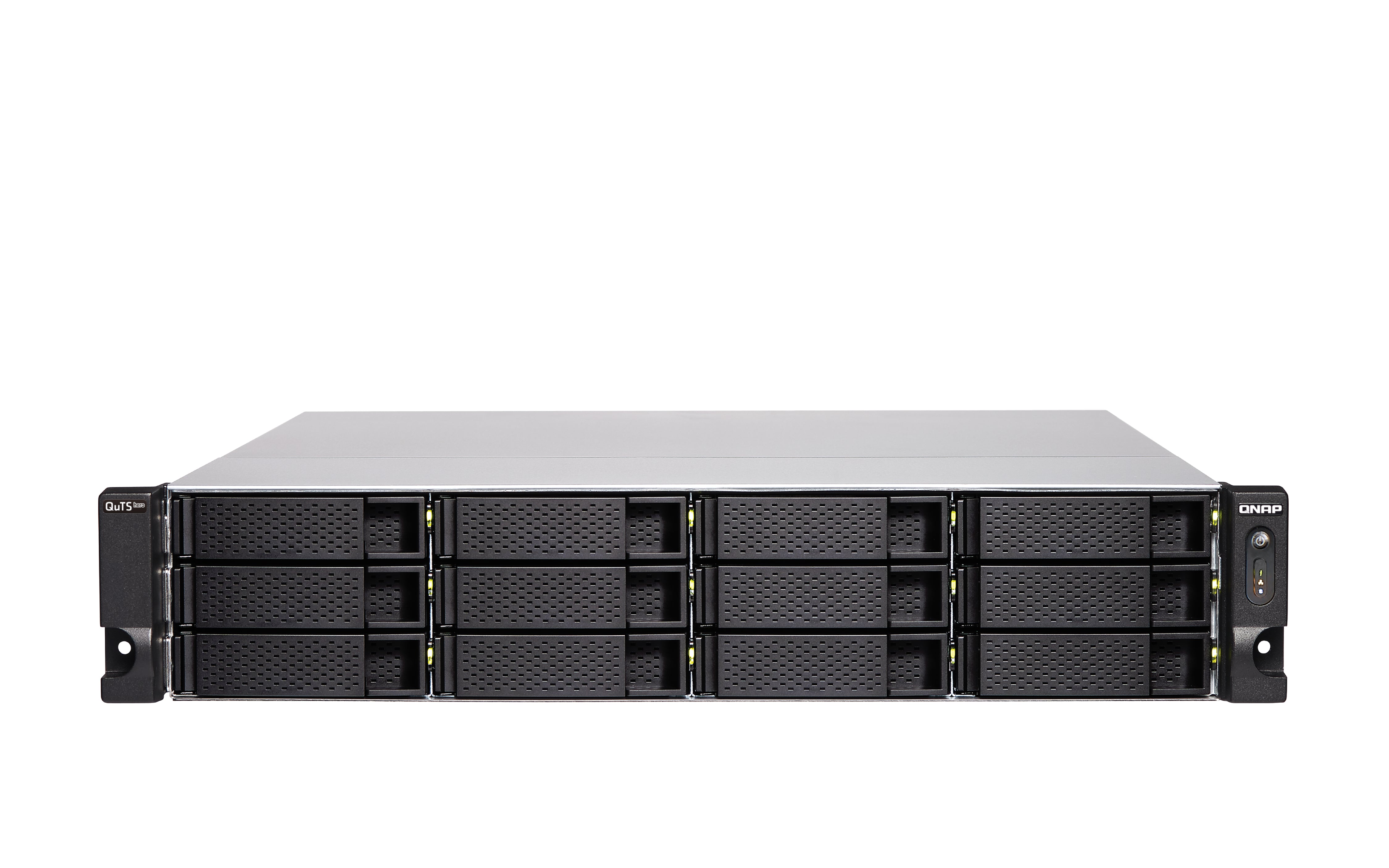 NAS QNAP TS-H1886XU-RP-R2-D1622-32G/FUENTE REDUNDANTE/ 18 BAHIAS 12 SATA DE 3,5 6 SATA DE 2,5 /RACK 2U/NUCLEO CUDRUPLE 2.6 GHZ/32GB DDR4 HASTA 128 GB/4 PTO 2,5 GBE /2 PTO SFP 10 GBE/ USB 3.2