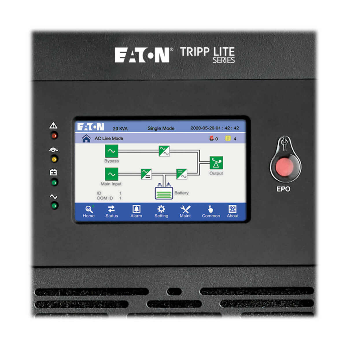Tripp Lite S3M20K3B UPS trifásico de doble conversión 208/220/120/127V 20kVA/kW - Unidad de factor de potencia (Unity PF), 3 cadenas de batería interna