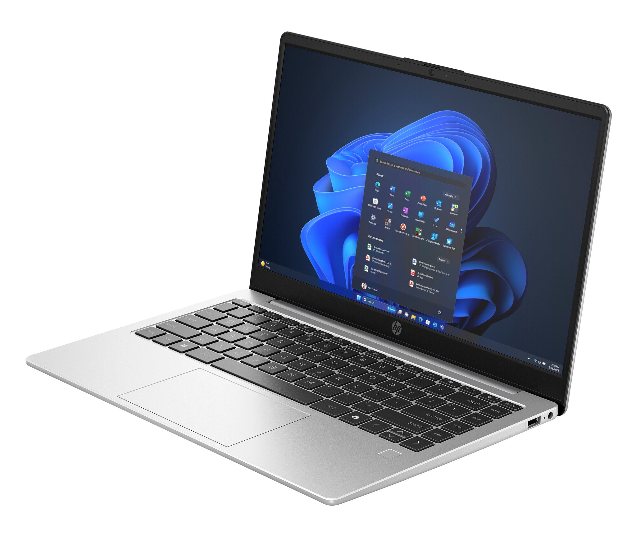 HP 240R G10 Intel Core 5 120U Computadora portátil 35.6 cm (14") Full HD 8 GB DDR4-SDRAM 512 GB SSD Wi-Fi 6 (802.11ax) Windows 11 Home Plata