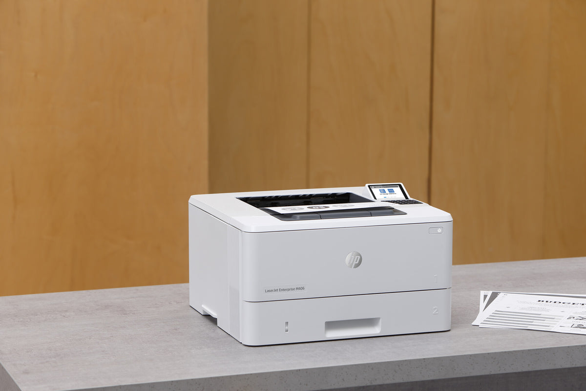HP LaserJet Enterprise M406dn Blanco y negro Impresora, Ethernet solamente; A doble cara