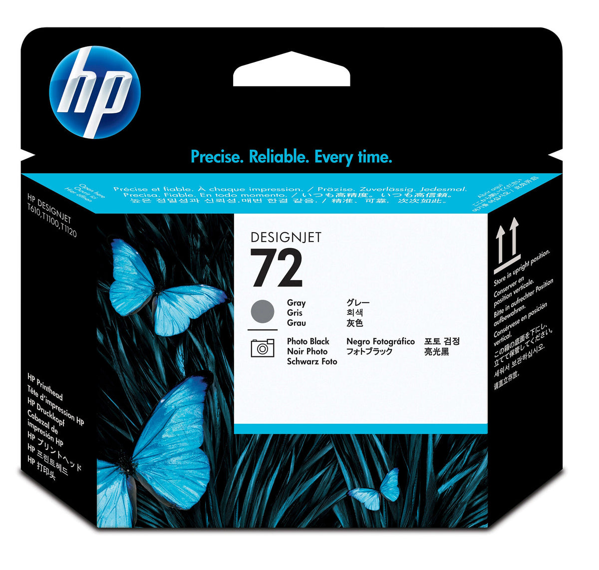 HP Cabezal de impresión DesignJet 72 gris y negro fotográfico