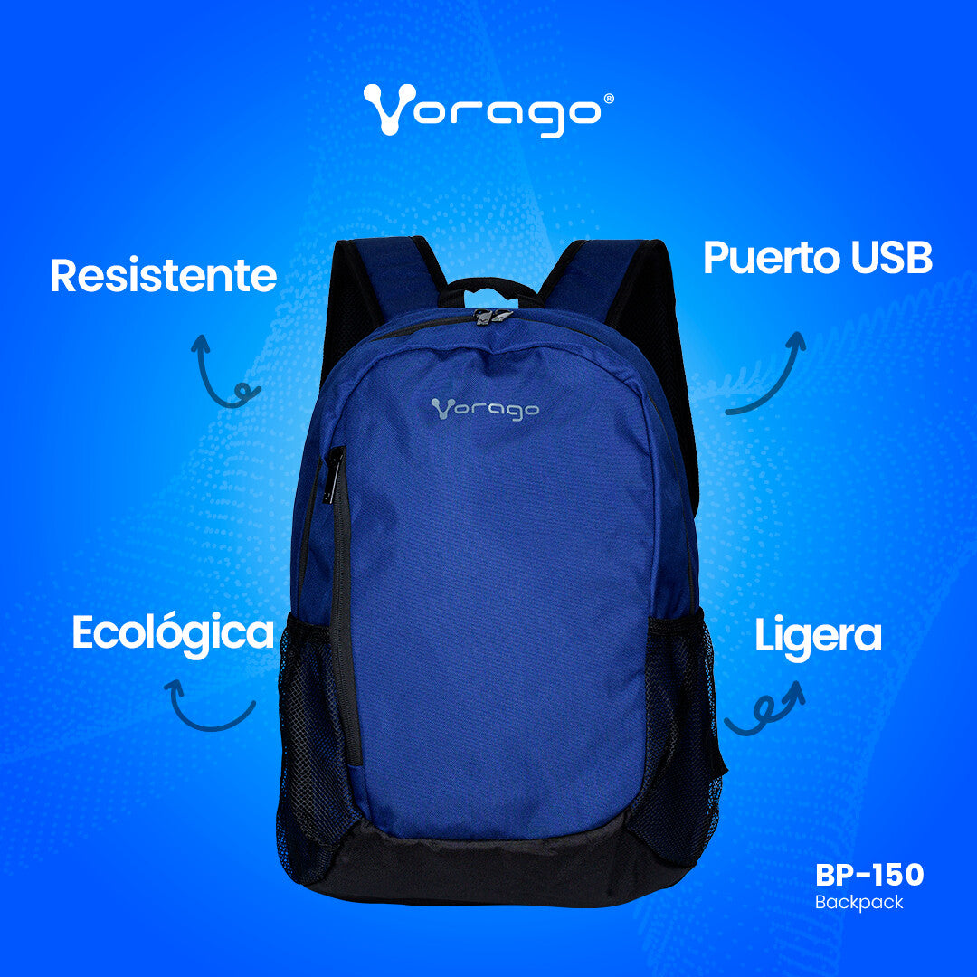 Vorago BP-150-BL maletín para laptop 39.6 cm (15.6") Mochila Azul