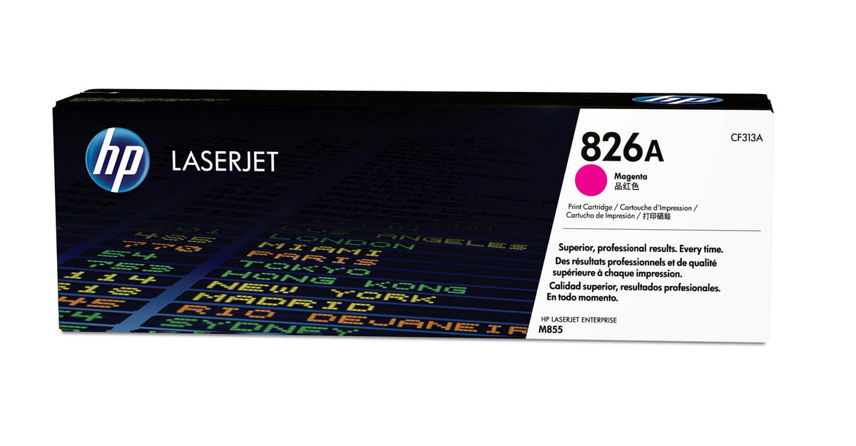 HP Cartucho original de tóner magenta 826A LaserJet