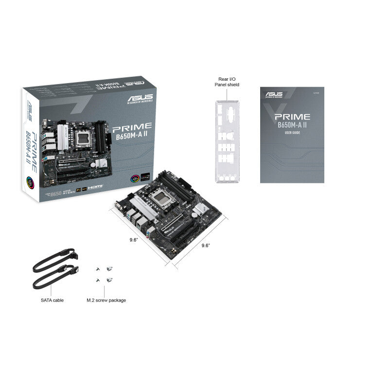 ASUS PRIME B650M-A II AMD B650 Enchufe AM5 Micro ATX