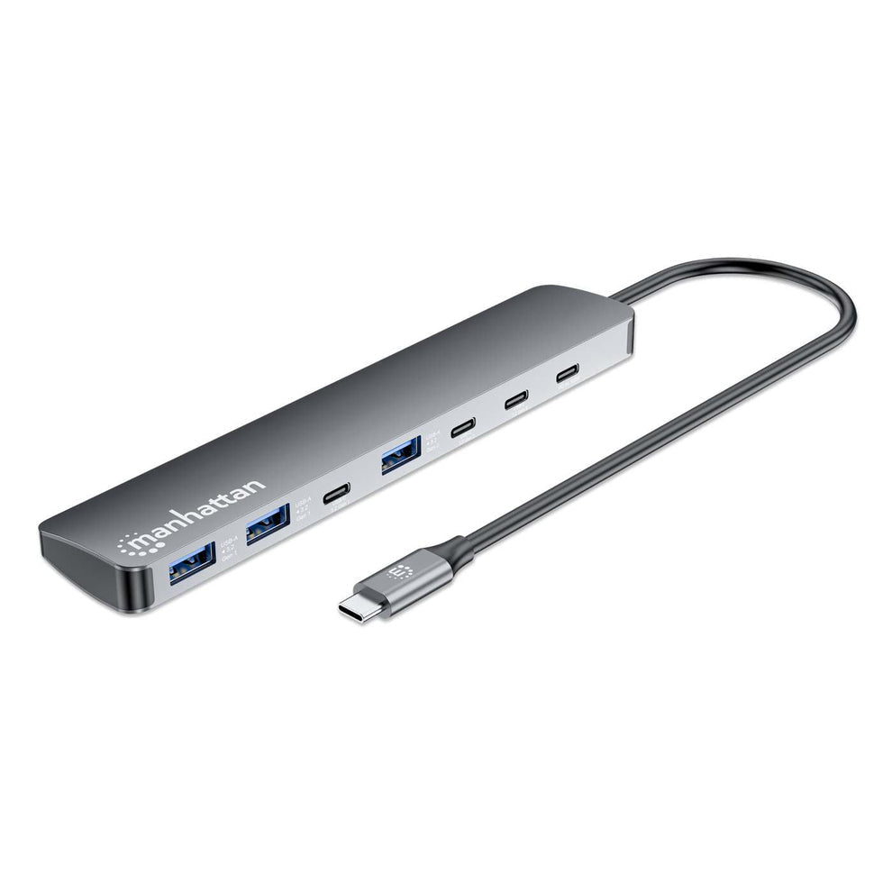 HUB/MANHATTAN/181167/HUB DE 7 PUERTOS 10G/5G USB-C / USB-A 4+3 CON POWER DELIVERY