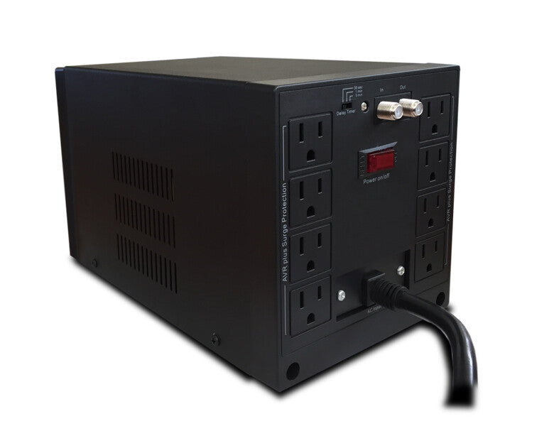 CDP R-AVR2408 regulador de voltaje 8 salidas AC 120 V Negro, Gris