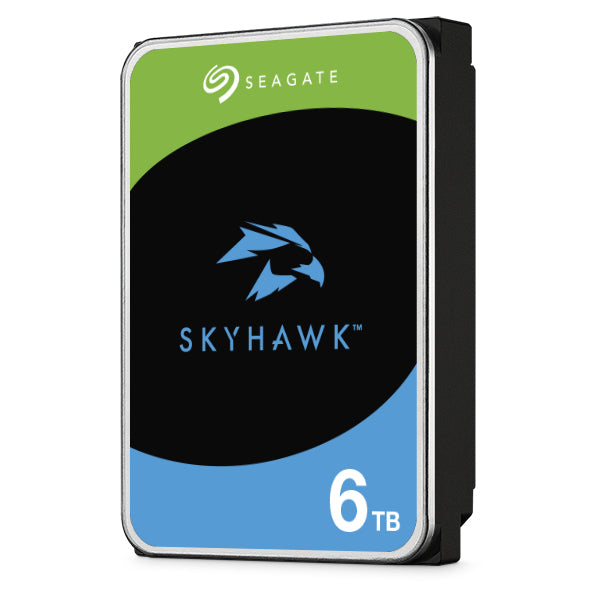 Seagate SkyHawk 6TB 3.5" 5400RPM SATA III 6Gb/s 256MB Cache Internal Hard Drive for 1-16 Bay Surveillance Systems