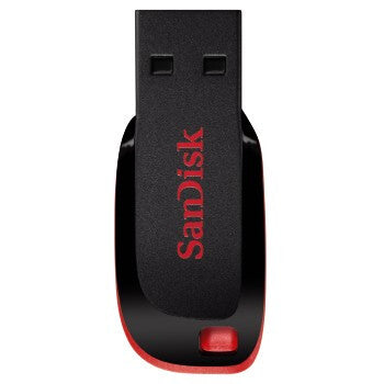 SanDisk Cruzer Blade unidad flash USB 64 GB USB tipo A 2.0 Negro, Rojo