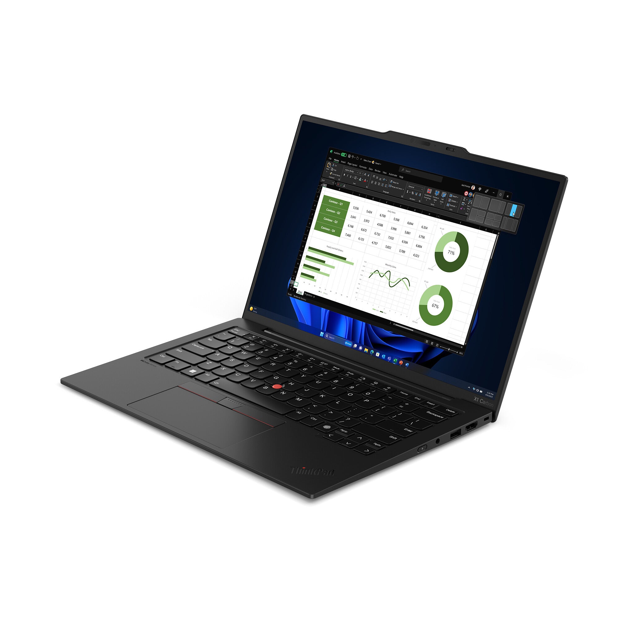 Lenovo ThinkPad X1 Carbon Gen 12 Intel Core Ultra 7 155U Computadora portátil 35.6 cm (14") WUXGA 16 GB LPDDR5x-SDRAM 512 GB SSD Wi-Fi 6E (802.11ax) Windows 11 Pro Español Negro