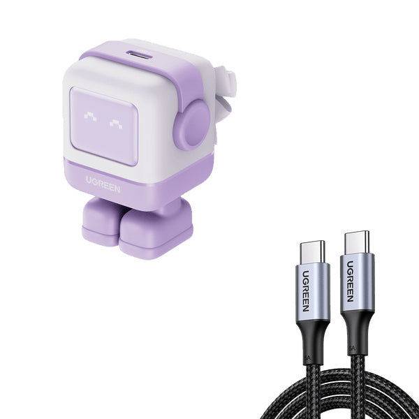 Cargador Rápido GaN 30W / USB-C PD3.0 PPS / Protocolos Múltiples / Protecciones Avanzadas / PC Material UL94-V0