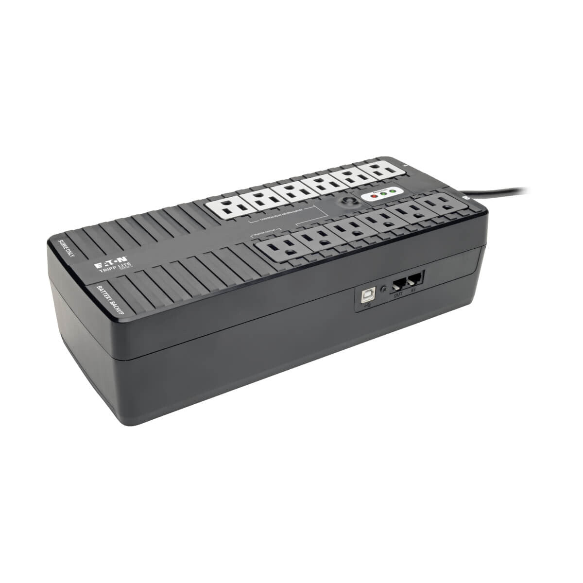 Tripp Lite ECO750UPS UPS Standby de 750VA 450W - 12 Tomacorrientes NEMA 5-15R, 120V, 50Hz / 60Hz, Clavija 5-15P, ENERGY STAR, Instalación en Pared o Escritorio
