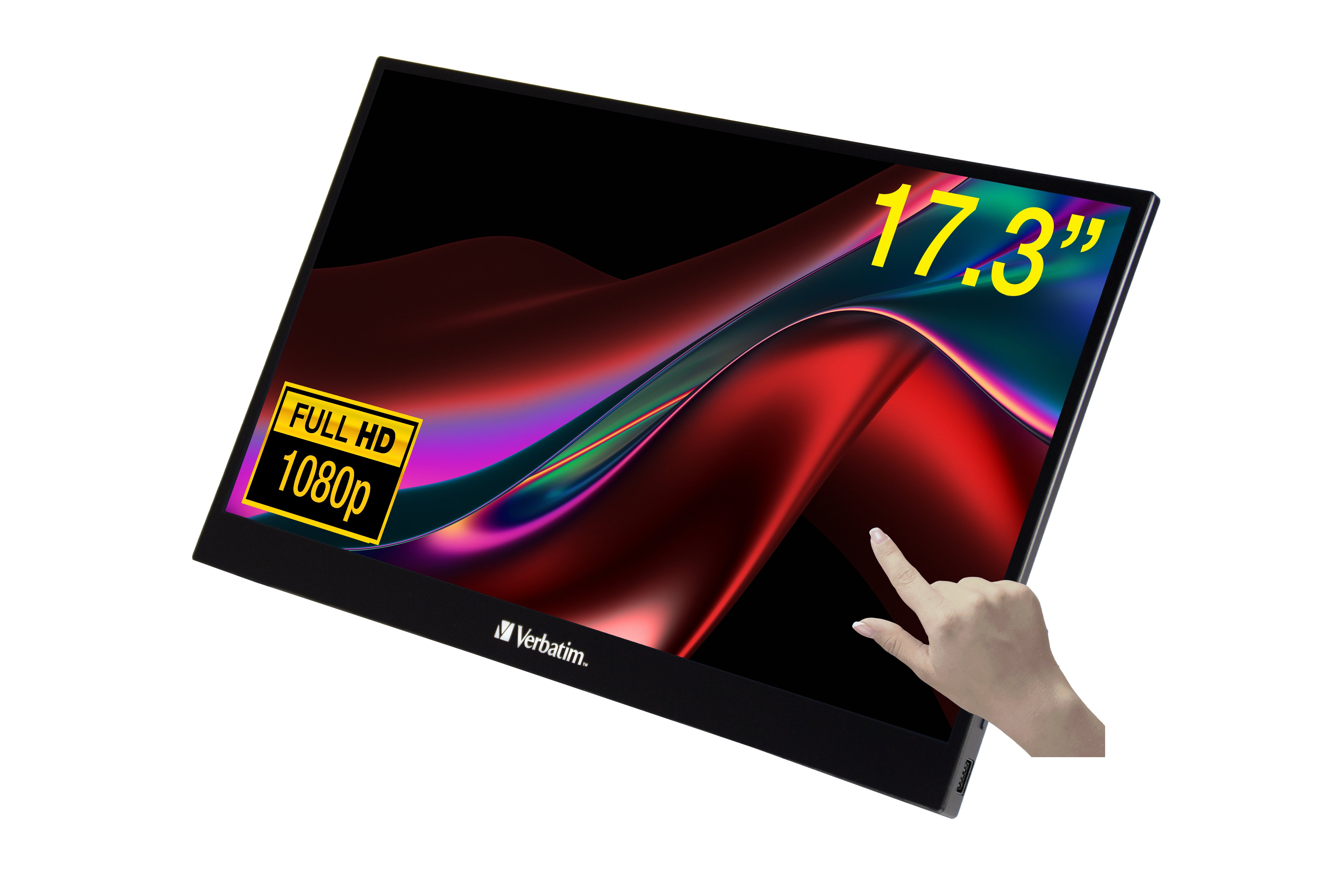 Verbatim 17.3" Touch Portable Monitor Full HD 1080p Resolution 1920x1080