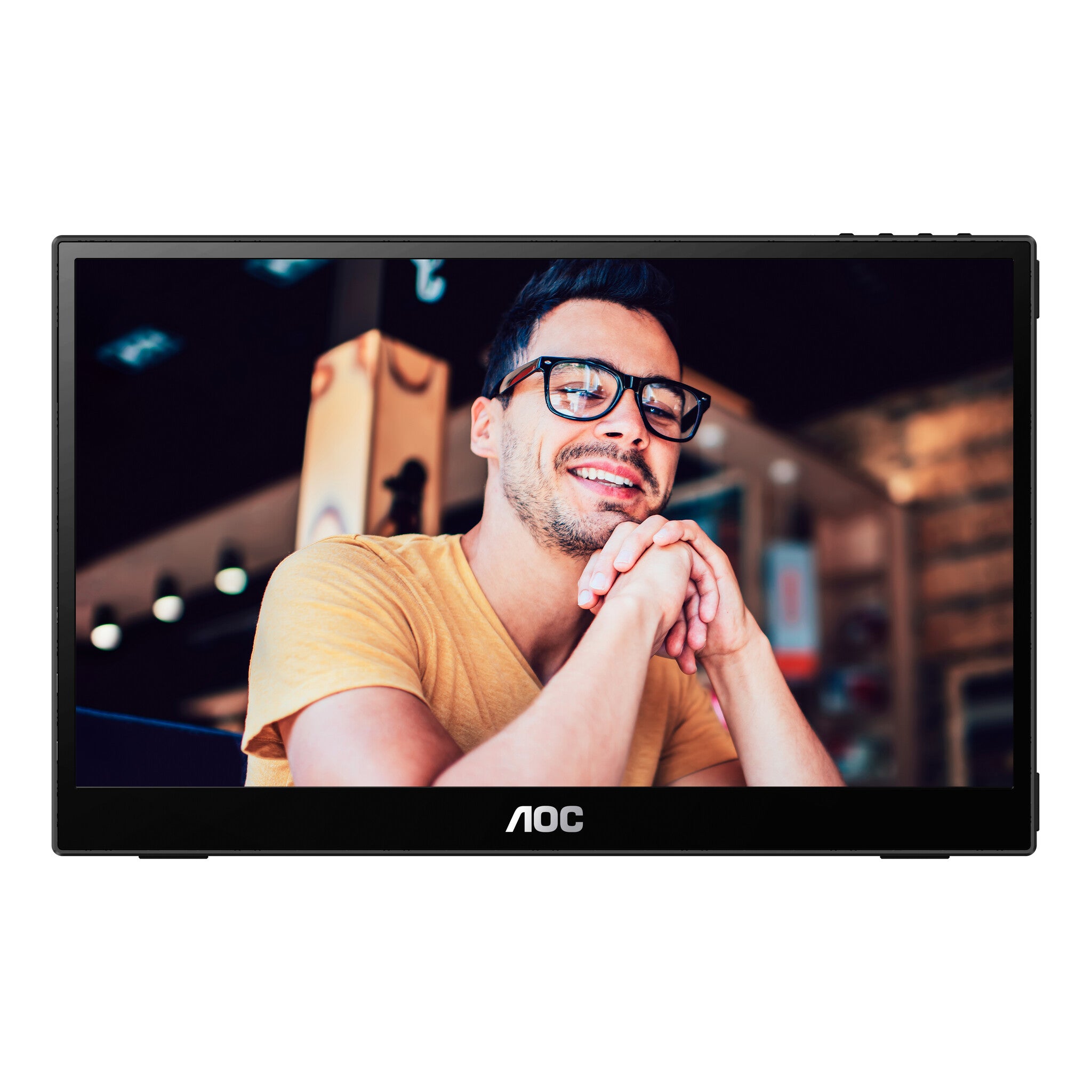 AOC 16T3E televisor y monitor portátil Negro 39.6 cm (15.6") 1920 x 1080 Pixeles