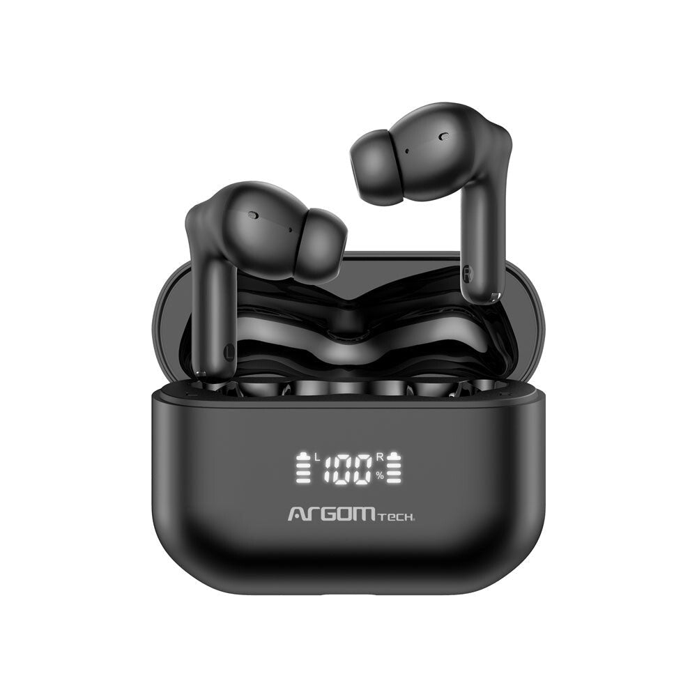 ArgomTech ARG-HS-5086BK audífono y auriculare Auriculares Inalámbrico Intra auditivo Llamadas/Música USB Tipo C Bluetooth Negro