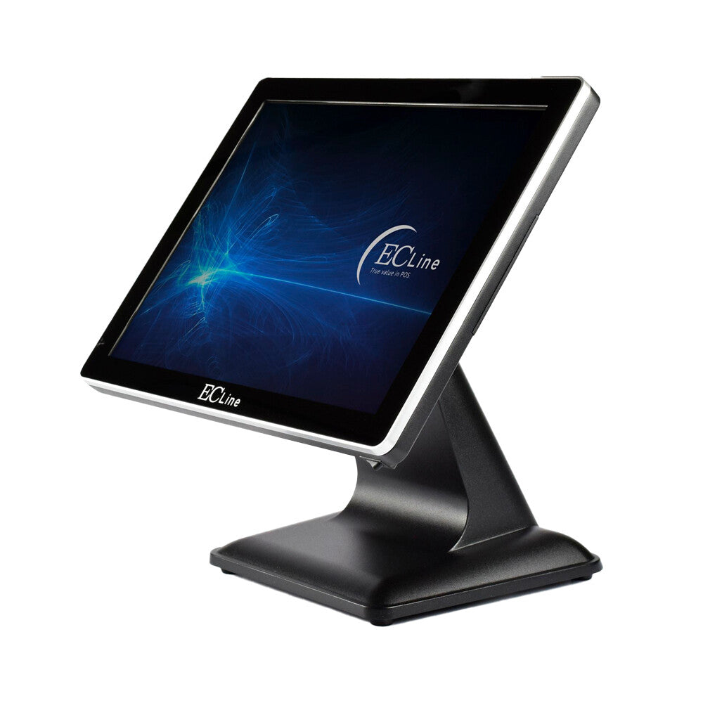 EC Line EC-VP-1100-256-WIN sistema POS J6412 2 GHz Todo-en-Uno 38.1 cm (15") 1024 x 768 Pixeles Pantalla táctil Negro