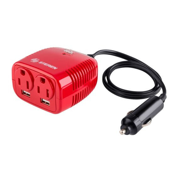 Steren INV-150 regulador de voltaje 2 salidas AC 10 - 14 V Negro, Rojo