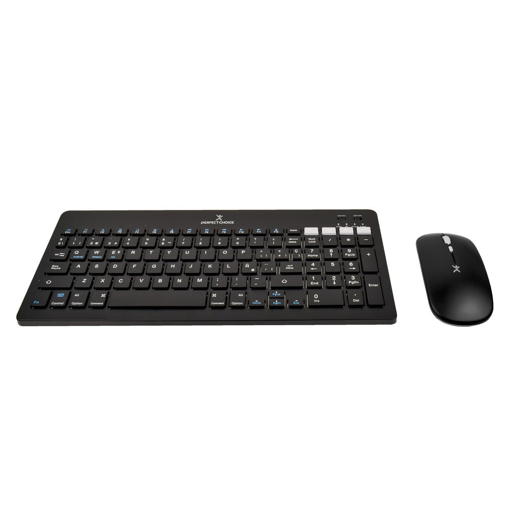 Perfect Choice PC-201373 teclado Ratón incluido Universal RF inalámbrico + bluetooth Negro