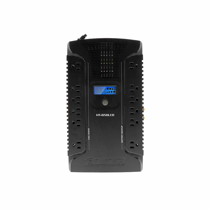 Forza Power Technologies HT-650LCD sistema de alimentación ininterrumpida (UPS) Línea interactiva 0.65 kVA 390 W 12 salidas AC