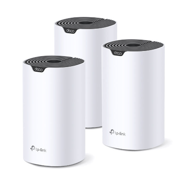 Kit 3 Routers Inalámbricos MESH Interior para Hogar / Doble Banda Wi-Fi 5 AC1900 Mbps / 3 Puerto Gigabit WAN/LAN / 3 Antenas Internas / Administración Mediante la App Deco (iOS, Android)