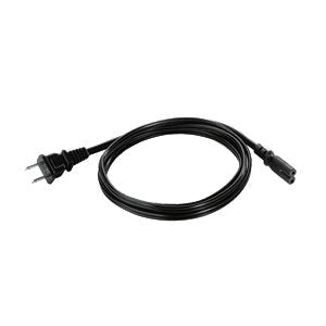 Zebra 1.8m AC Power Cable, Ungrounded, NEMA 1-15 2-Pin Plug