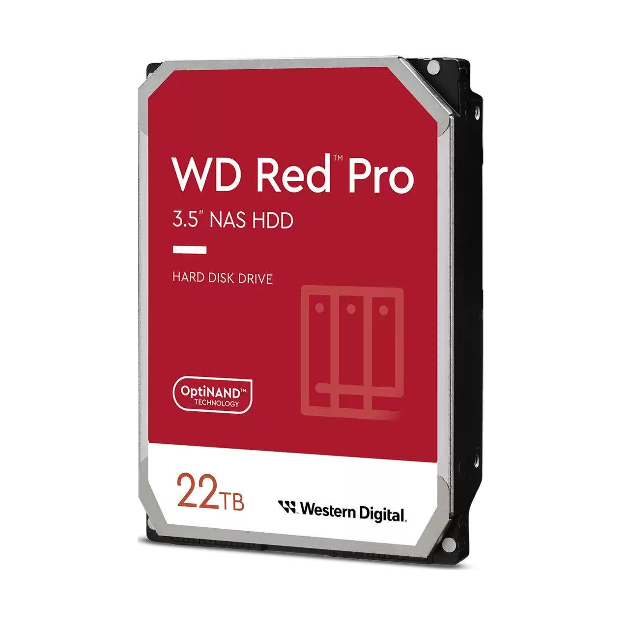 DISCO DURO INTERNO WD RED PRO 22TB 3.5 ESCRITORIO SATA3 6GB/S 512MB 7200RPM 24X7 HOTPLUG NAS 1-24 BAHIAS WD221KFGX