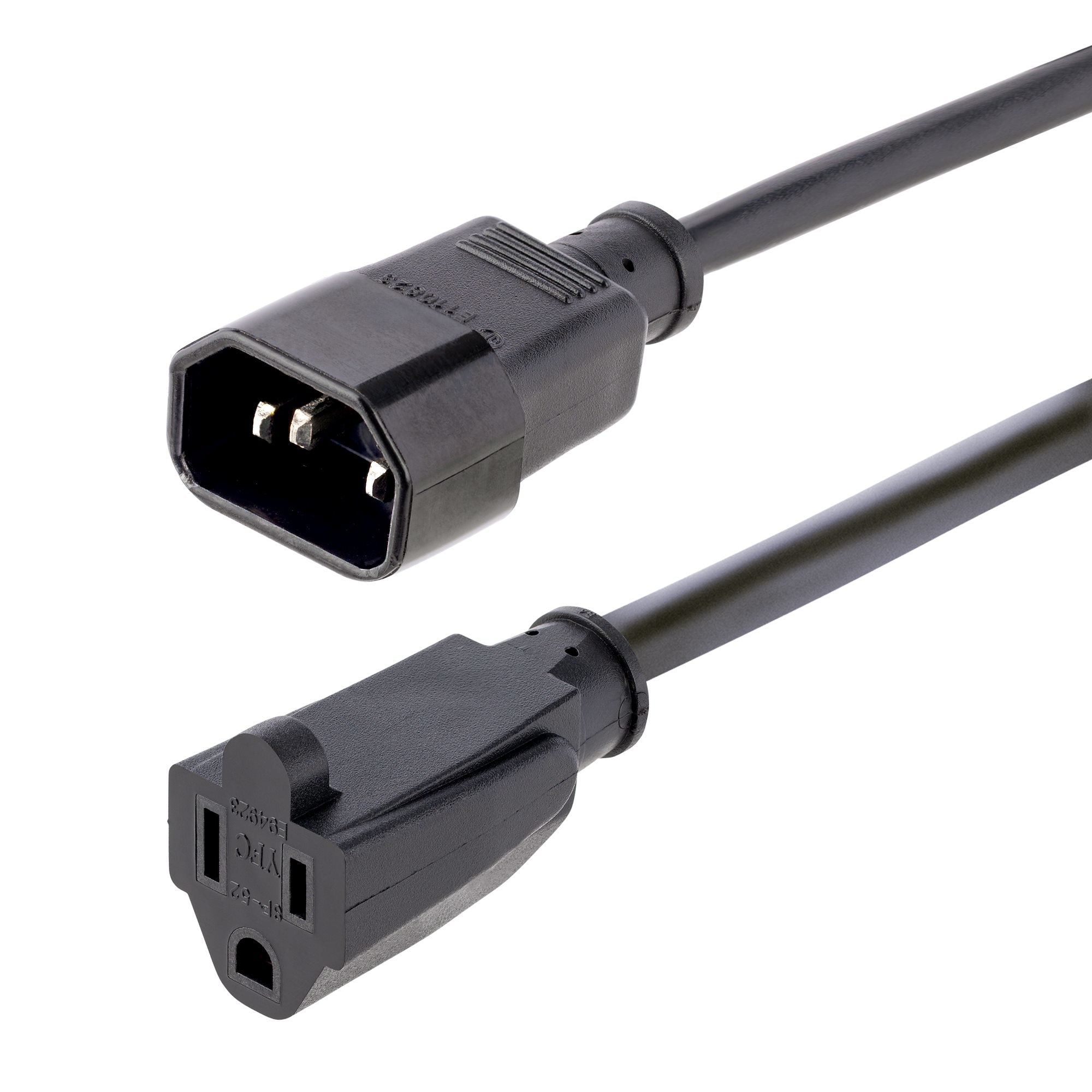 CABLE DE 1M DE EXTENSION DE ALIMENTACION PARA COMPUTADORAS, IEC 320 C14 A NEMA 5-15R, 10A 125V, ALARGADOR - STARTECH.COM MOD. 1415R-3F-POWER-CORD