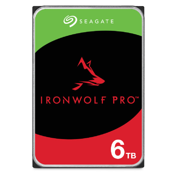 DISCO DURO INTERNO SEAGATE IRONWOLF PRO 6TB 3.5 ESCRITORIO SATA3 6GB/S 256MB 7200RPM 24X7 HOT-PLUG NAS SIN LIMITE DE BAHIAS