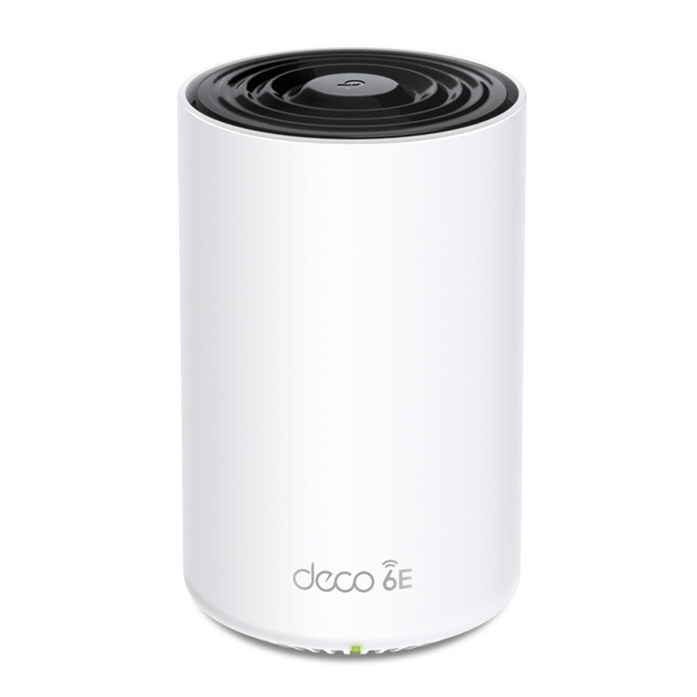 Router Inalámbrico MESH Interior para Hogar / Doble Banda Wi-Fi 6E AX5400 Mbps / 1 Puerto 2.5G WAN/LAN / 2 Puertos 1G WAN/LAN / 4 Antenas Internas / Administración Mediante la App Deco (iOS, Android) / Protección HomeShield