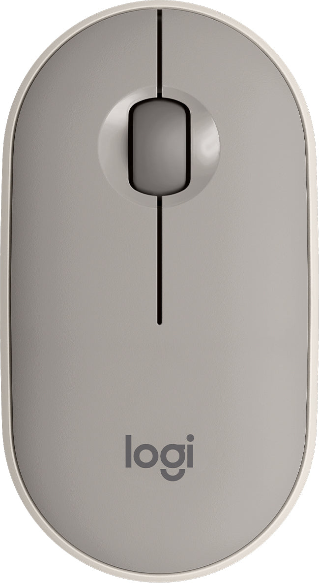 Logitech Pebble M350 Wireless Silent Mouse 1000dpi Almond Milk Color