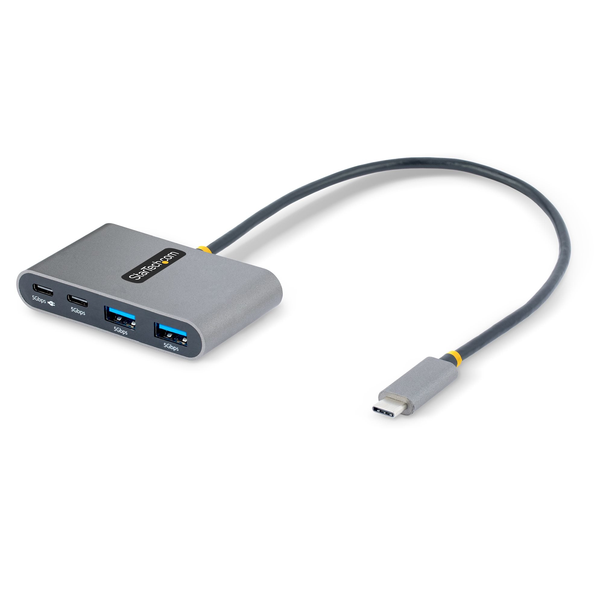 HUB USB-C DE 4 PUERTOS - CONCENTRADOR CON ENTREGA DE ALIMENTACION DE 100W DE PASO - USB TIPO C - 2X USB-A 2X USB-C - STARTECH.COM MOD. 5G2A2CPDB-USB-C-HUB