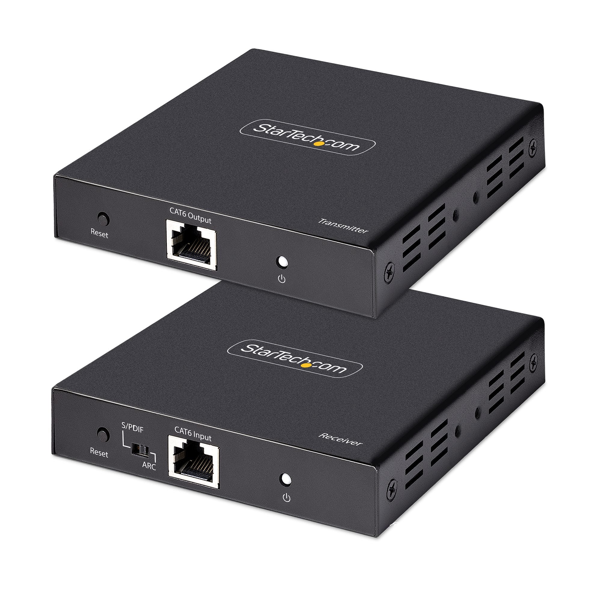 EXTENSOR HDMI 4K POR CABLE CAT5/CAT6 ETHERNET - EXTENSOR DE VIDEO 4K 60HZ HDR HASTA 70M - SALIDA DE AUDIO S/PDIF - JUEGO KIT DE TRANSMISOR Y RECEPTOR HDMI STARTECH