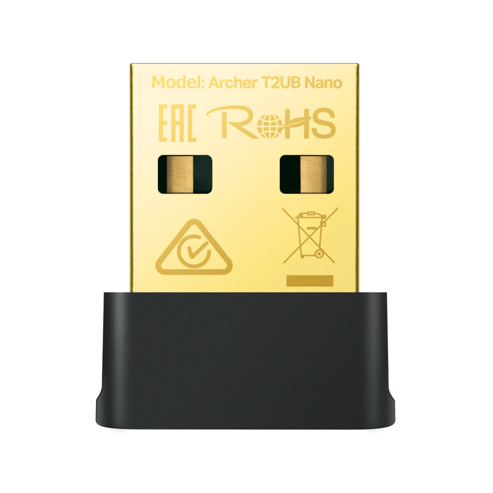 TARJETA DE RED | TP-LINK | ARCHER T2UB NANO | AC600 | WI-FI BLUETHOOT USB 4.2 / 2,4 GHZ 5 GHZ | COMPATIBLE CON WINDOWS 11/10/8.1/8/7